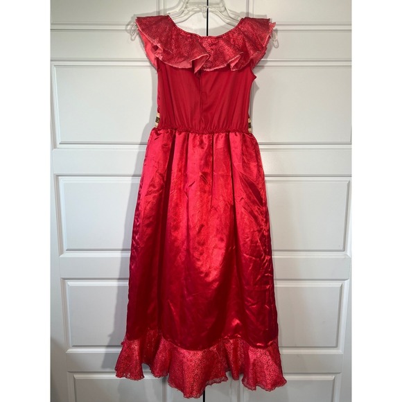 Disney Elena of Avalor Princess Dress Costume with Tiara Girls Size M (7-8) - Picture 4 of 12